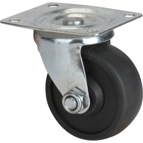 Caster, Swivel, 3" (76 mm), Polyolefin, 250 lbs. (113 kg.) Brunswick Fyr & Safety