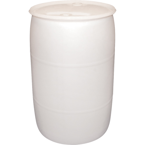 Polyethylene Drums, 55 US gal (45 imp. gal.), Closed Top, Natural Brunswick Fyr & Safety