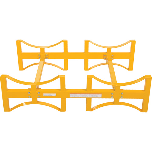 Porte-barils empilable en acier, 2 barils, Capacit&eacute; de 1600 lb, 45-1/2" la x 29-7/8" p x 12-3/4" h Brunswick Fyr & Safety