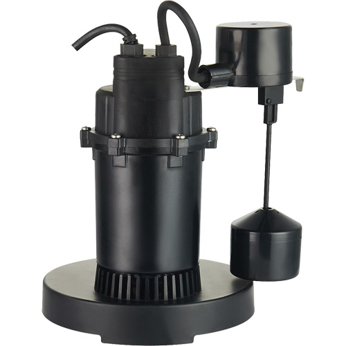 Pompe de puisard submersible thermoplastique, 2560 gal./h, 115 V, 4,6 A, 1/3 CV Brunswick Fyr & Safety