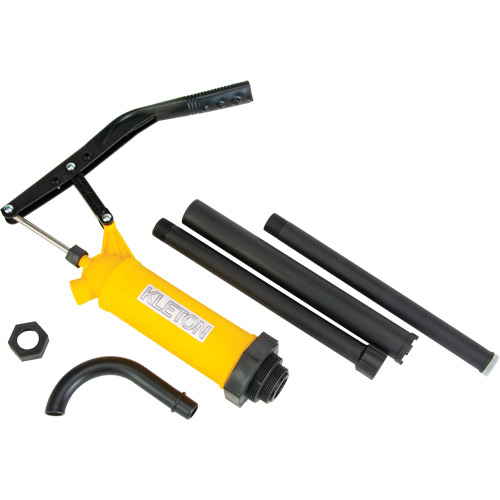 Pompe &agrave; baril de type levier, Polypropyl&egrave;ne, 14 oz/course, Pour barils de 5-55 gal. Brunswick Fyr & Safety