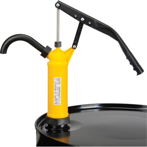 Pompe &agrave; baril de type levier, Polypropyl&egrave;ne, 14 oz/course, Pour barils de 5-55 gal. Brunswick Fyr & Safety