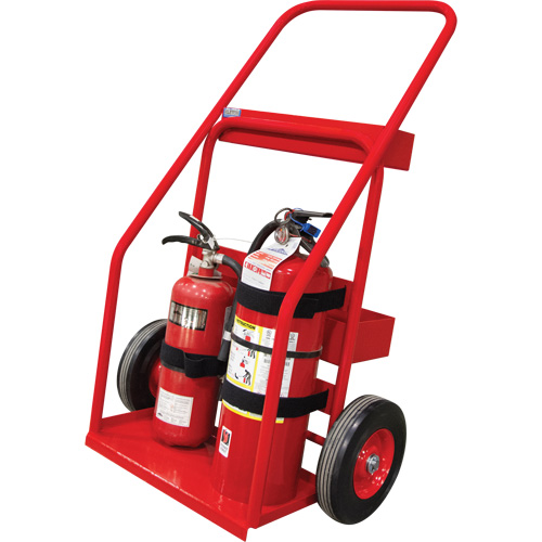 Hot Works Fire Prevention Cart, Semi-Pneumatic Wheels, 17.75" W x 8.9" L Base, 100 lbs. Brunswick Fyr & Safety