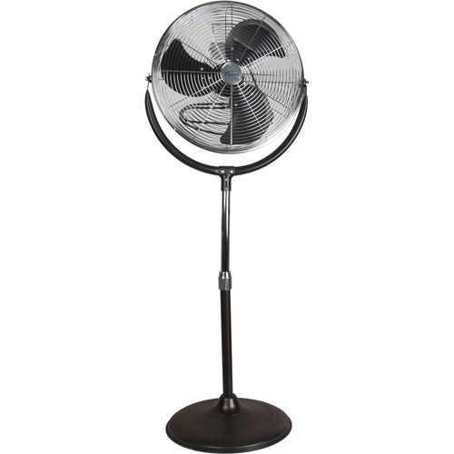 Ventilateur sur pi&eacute;destal haute vitesse, Commercial, 3 Vitesses, Diam&egrave;tre de 20" Brunswick Fyr & Safety