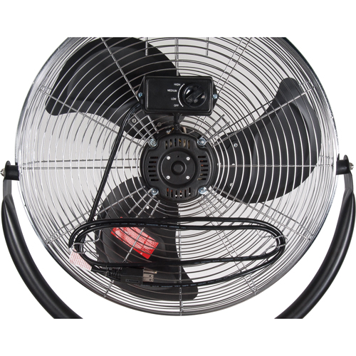Ventilateur sur pi&eacute;destal haute vitesse, Commercial, 3 Vitesses, Diam&egrave;tre de 20" Brunswick Fyr & Safety