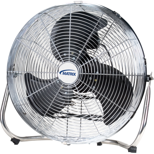 Ventilateur sur pied haute vitesse, Commercial, 3 vitesses, Diam&egrave;tre de 18" Brunswick Fyr & Safety