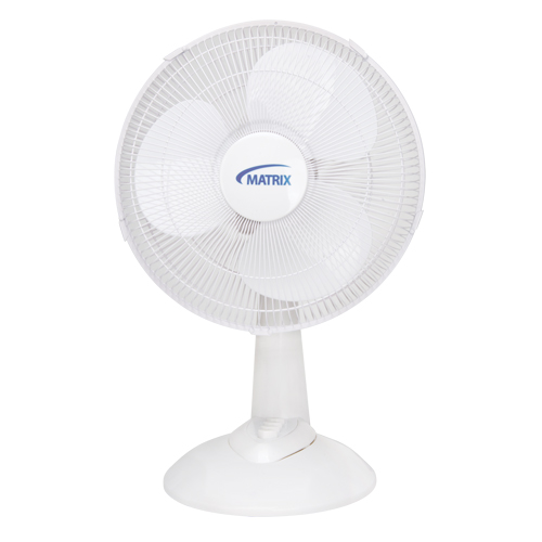 Ventilateur oscillant &agrave; boutons-poussoirs pour bureau, Diam&egrave;tre 12", 3 vitesses Brunswick Fyr & Safety