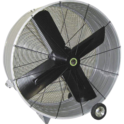 Belt Drive Drum Fans, Industrial, 1 Speed, 48" Diameter Brunswick Fyr & Safety