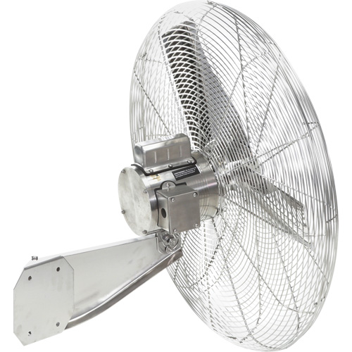 Stainless Steel Food Service Washdown Air Circulating Fans, Industrial, 30" Dia., 1 Speeds Brunswick Fyr & Safety