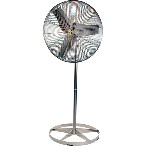 Ventilateurs &agrave; circulation d'air en acier inoxydable, lavables &agrave; grande eau pour service alimentaire, Industriel, 1 Vitesses, Diam&egrave;tre de 20" Brunswick Fyr & Safety