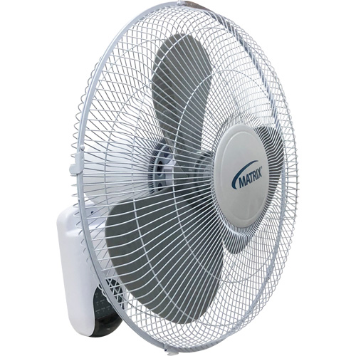 Ventilateur mural oscillant, Commercial, Dia 16", 3 vitesses Brunswick Fyr & Safety
