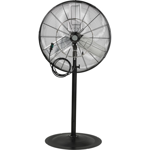 Ventilateur oscillant sur socle avec vaporisation &agrave; moteur &eacute;tanche &agrave; l'eau, Robuste, 3 Vitesses, Diam&egrave;tre de 30" Brunswick Fyr & Safety