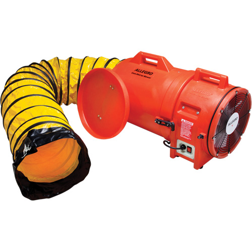 Blower with Canister & Ducting, 1 HP, 1842 CFM Brunswick Fyr & Safety
