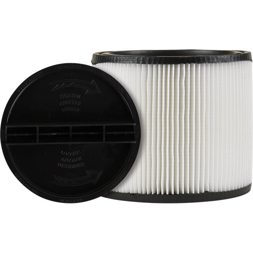 Filtre d'aspirateur, Filtre pour aspirateur, Cartouche, Pour 5 gal. US Brunswick Fyr & Safety