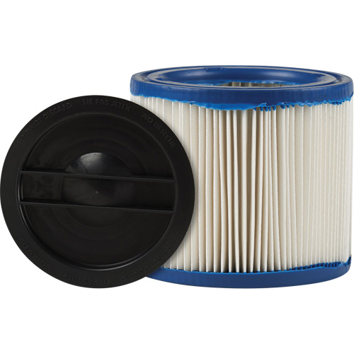 CleanStream&reg; Gore&reg; Small Wet/Dry Vacuum Filter, Cartridge/Hepa, Fits 1 - 6 US gal. Brunswick Fyr & Safety