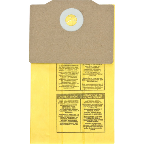Genuine Back Pack Vacuum Collection Filter Bags, 1.75 US gal. Brunswick Fyr & Safety