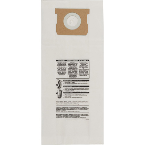 Sacs en papier de type O pour aspirateur mural/Bulldog, 5 gal. US Brunswick Fyr & Safety