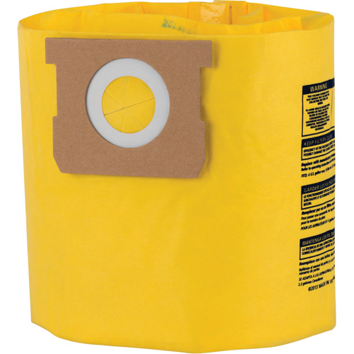 Sacs filtrants jetables &agrave; haute efficacit&eacute; de type D, 4 gal. US Brunswick Fyr & Safety