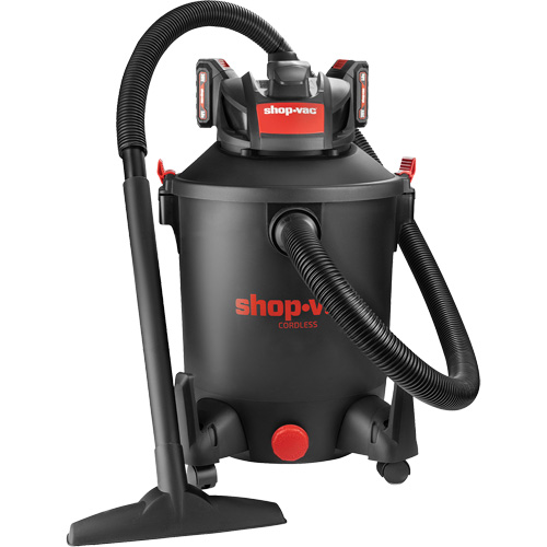 Rechargeable Cordless Wet/Dry Vacuum, 20 V, 10 gal. Capacity Brunswick Fyr & Safety