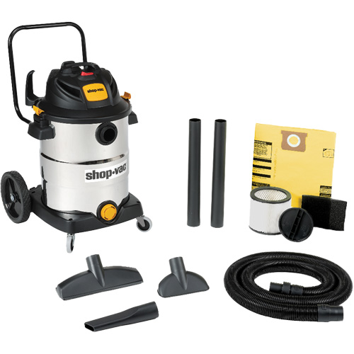 Stainless Steel Wet/Dry Shop Vacuum, 120 V, 16 gal. Capacity Brunswick Fyr & Safety