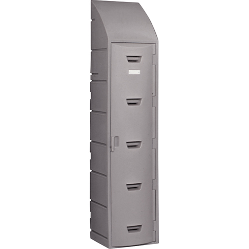 Casier, 15" x 18" x 73", Gris, Assembl&eacute; Brunswick Fyr & Safety