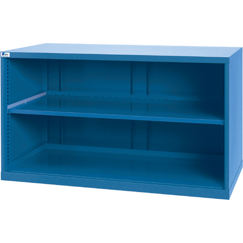 Shelf Cabinets, Steel, 33-1/2" H x 56-1/2" W x 28-1/2" D, Bright blue Brunswick Fyr & Safety