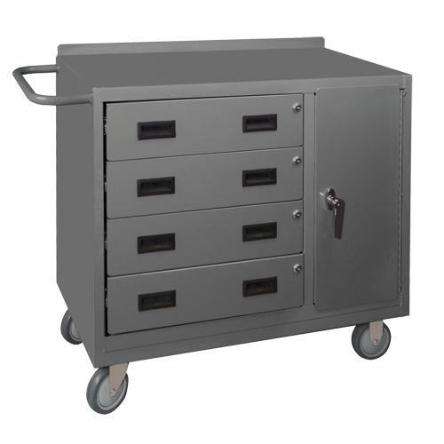 Mobile Workbench Cabinet, Steel Surface Brunswick Fyr & Safety