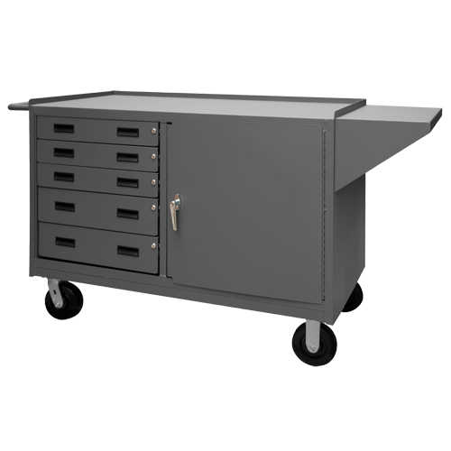 Mobile Workbench Cabinet, Steel Surface Brunswick Fyr & Safety