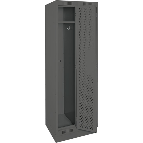 Casiers Clean Line, Bloc de 2, 24" x 12" x 76", Acier, Charbon, Rivet (assembl&eacute;), Perfor&eacute; Brunswick Fyr & Safety