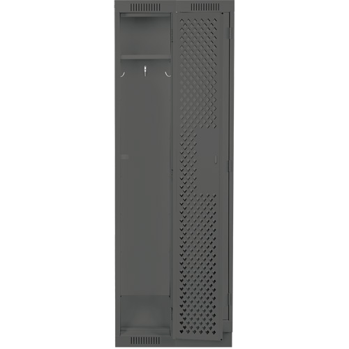 Casiers Clean Line, Bloc de 2, 24" x 12" x 76", Acier, Charbon, Rivet (assembl&eacute;), Perfor&eacute; Brunswick Fyr & Safety