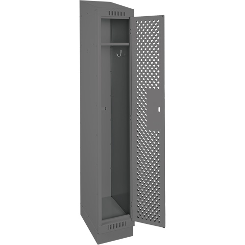 Casiers Clean Line, 12" x 15" x 82", Acier, Charbon, Rivet (assembl&eacute;), Perfor&eacute; Brunswick Fyr & Safety