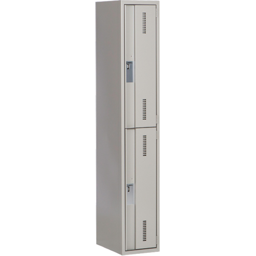 Casiers robustes Concorde, 2 niveaux, 12" x 18" x 72", Acier, Gris, Soud&eacute; (assembl&eacute;) Brunswick Fyr & Safety