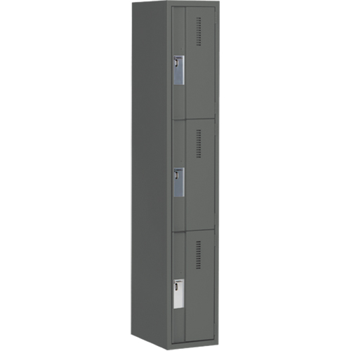Casiers robustes Concorde, 3 niveaux, 12" x 18" x 72", Acier, Charbon, Soud&eacute; (assembl&eacute;) Brunswick Fyr & Safety
