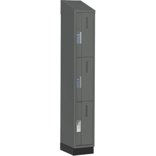 Casiers robustes Concorde, 3 niveaux, 12" x 18" x 82", Acier, Charbon, Soud&eacute; (assembl&eacute;) Brunswick Fyr & Safety