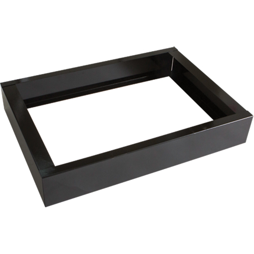 Base encastr&eacute;e pour casiers robustes enti&egrave;rement soud&eacute;e Concorde, 2 Blocs, 4" lo x 24" la x 17" p, Noir, Acier Brunswick Fyr & Safety