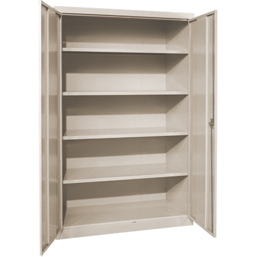 Armoires de rangement Hi-Boy profondes, Acier, 4 Tablettes, 72" h x 36" la x 24" P, Beige Brunswick Fyr & Safety