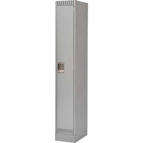 Casiers assembl&eacute;s, 12" x 18" x 72", Acier, Gris, Rivet (assembl&eacute;) Brunswick Fyr & Safety