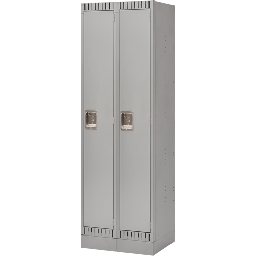 Casiers, Bloc de 2, 24" x 18" x 76", Acier, Gris, D&eacute;mont&eacute; Brunswick Fyr & Safety