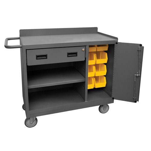 Mobile Workbench Cabinet, Steel Surface Brunswick Fyr & Safety