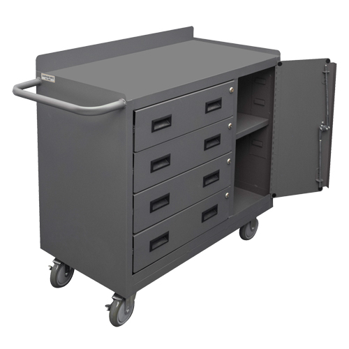 Mobile Workbench Cabinet, Steel Surface Brunswick Fyr & Safety