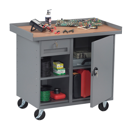 Mobile Workbench Cabinet, Laminate Surface Brunswick Fyr & Safety