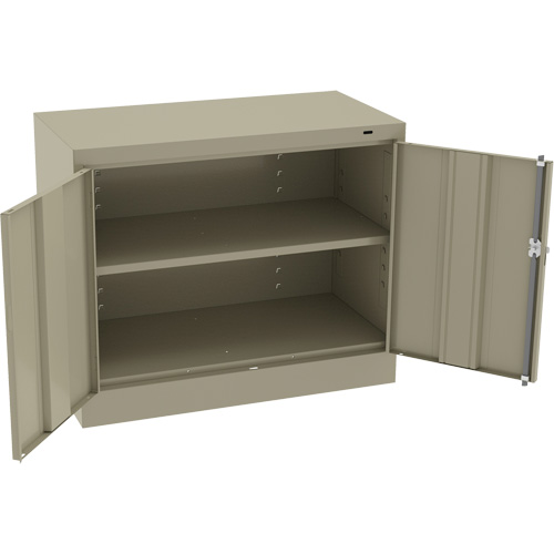 Standard Desk-High Cabinet, Steel, 30" H x 36" W x 18" D, Beige Brunswick Fyr & Safety