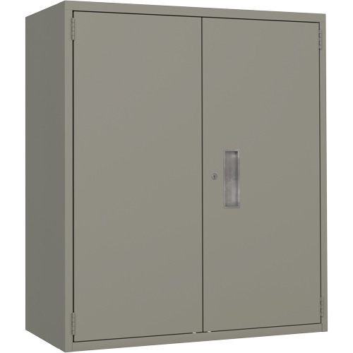 Lo-Boy Storage Cabinet, Steel, 2 Shelves, 40" H x 36" W x 18" D, Grey Brunswick Fyr & Safety