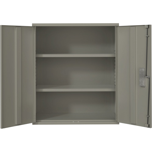 Lo-Boy Storage Cabinet, Steel, 2 Shelves, 40" H x 36" W x 18" D, Grey Brunswick Fyr & Safety