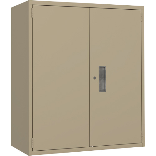 Lo-Boy Storage Cabinet, Steel, 2 Shelves, 40" H x 36" W x 18" D, Beige Brunswick Fyr & Safety
