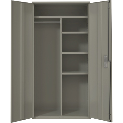 Armoire de rangements combin&eacute;s, Acier, 6 Tablettes, 72" h x 36" la x 18" P, Gris Brunswick Fyr & Safety