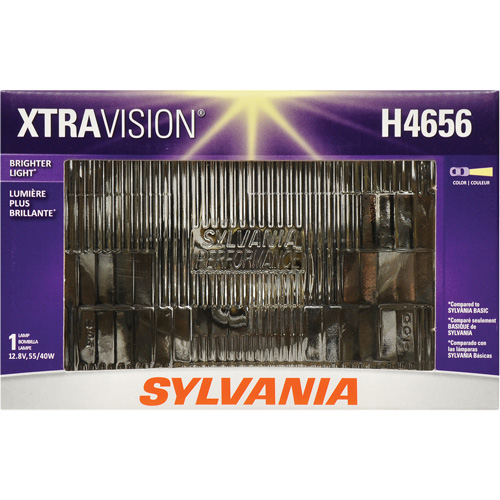 H4656 XtraVision&reg; Sealed Beam Headlight, Halogen, 35 W/55 W, Off White Brunswick Fyr & Safety