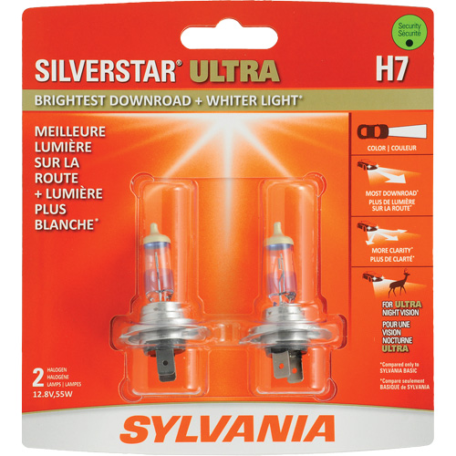 H7 SilverStar&reg; Ultra Headlight Bulb, Halogen, 56 W, Off White Brunswick Fyr & Safety