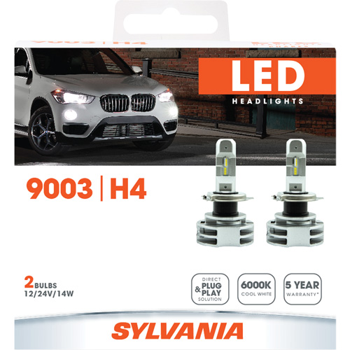 9003 Headlight Bulb, LED, 12 W/14 W/24 W, White Brunswick Fyr & Safety