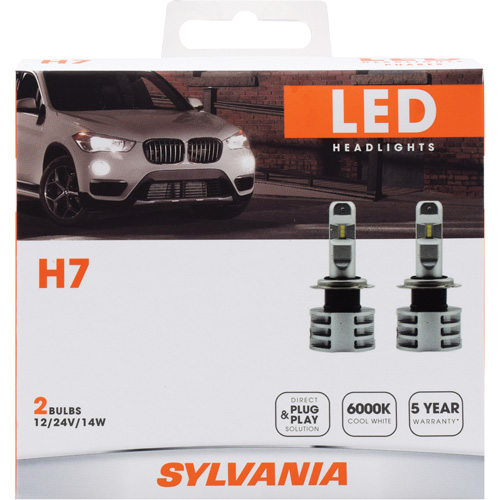 H7 Headlight Bulb, LED, 13.2 W/17 W, White Brunswick Fyr & Safety
